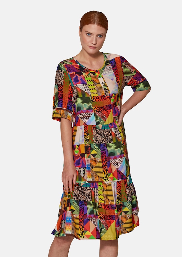 Airy summer dress with trendy one-of-a-kind print