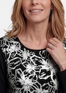 Blusenshirt mit Blumenmuster und Folienprint thumbnail 5