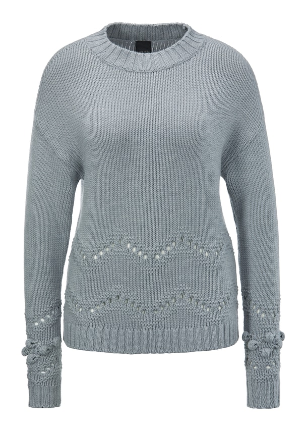 Boxy-Pullover im Muster-Mix