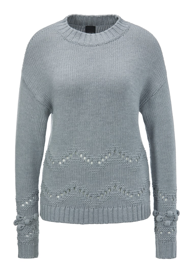Boxy-Pullover im Muster-Mix
