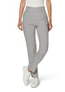 Straight pepita trousers with side button plackets thumbnail 1