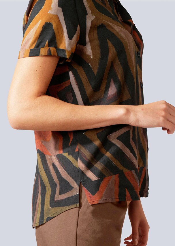Bluse mit Ethno-Druckdessin 3