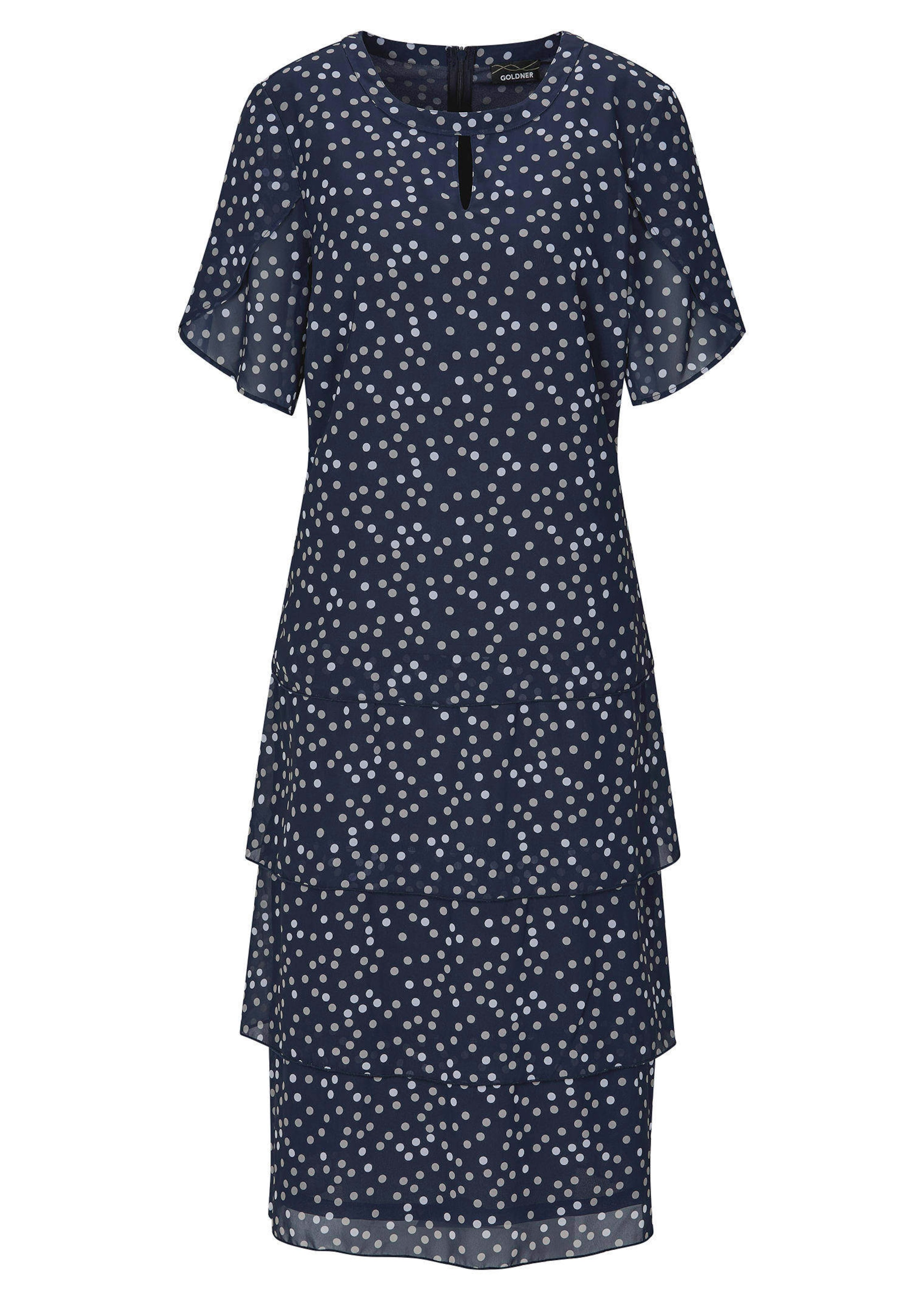 Stufenkleid mit Tupfen