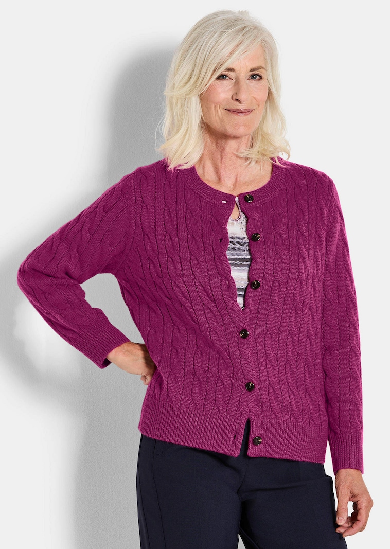 Strickjacke mit Schurwolle