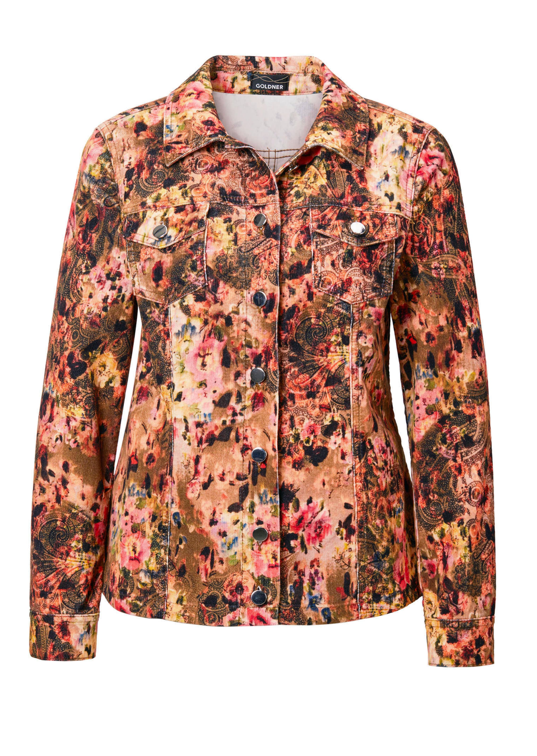 Babycord Jacke mit auffälligem Druck