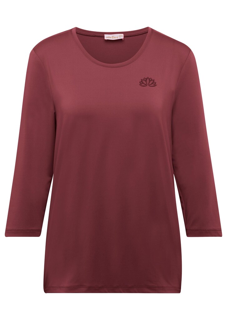 Shirt mit Rundhals und 3/4-Arm