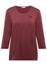 Shirt met ronde hals en 3/4-mouwen thumbnail 2