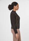 Stand-up collar jumper with jacquard pattern thumbnail 4