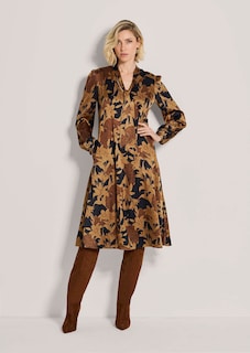 Schluppen-Kleid mit Allover-Blütenprint thumbnail 1