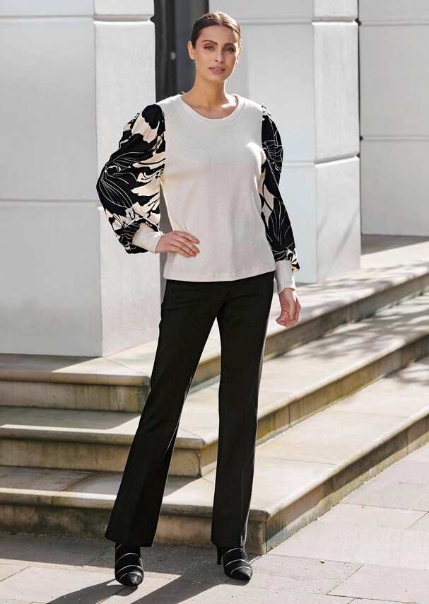 Hose mit Bügelfalte