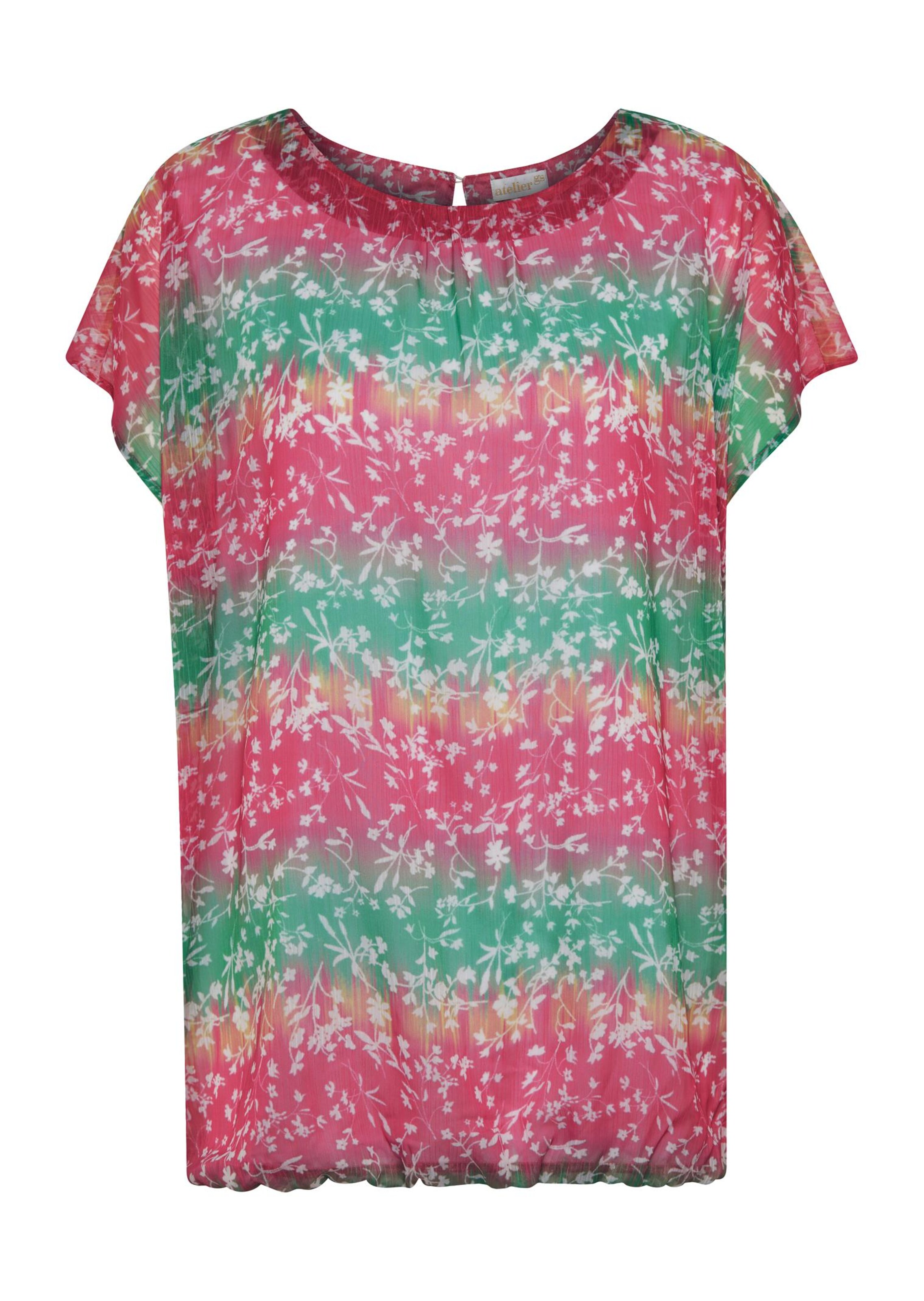 Chemisier - fuchsia / vert / à motifs - Gr. 23 de Goldner Fashion