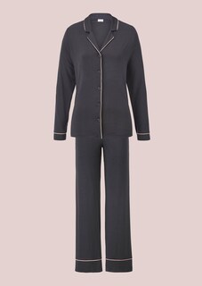 Seidig glänzender Pyjama aus Modal thumbnail 4