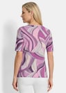 Shirt van viscose met een artistieke all-over print thumbnail 3