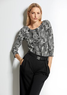 Rundhals-Shirt mit 3/4-Ärmeln thumbnail 7