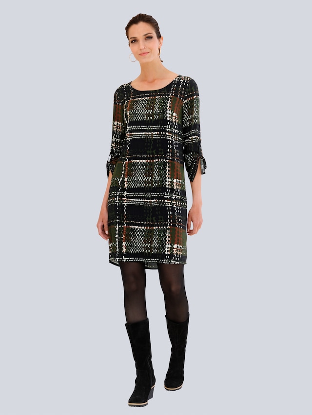 Kleid allover im neu designtem Karomuster 2