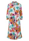 Hemdblusenkleid mit Leo Print und Blumen thumbnail 6
