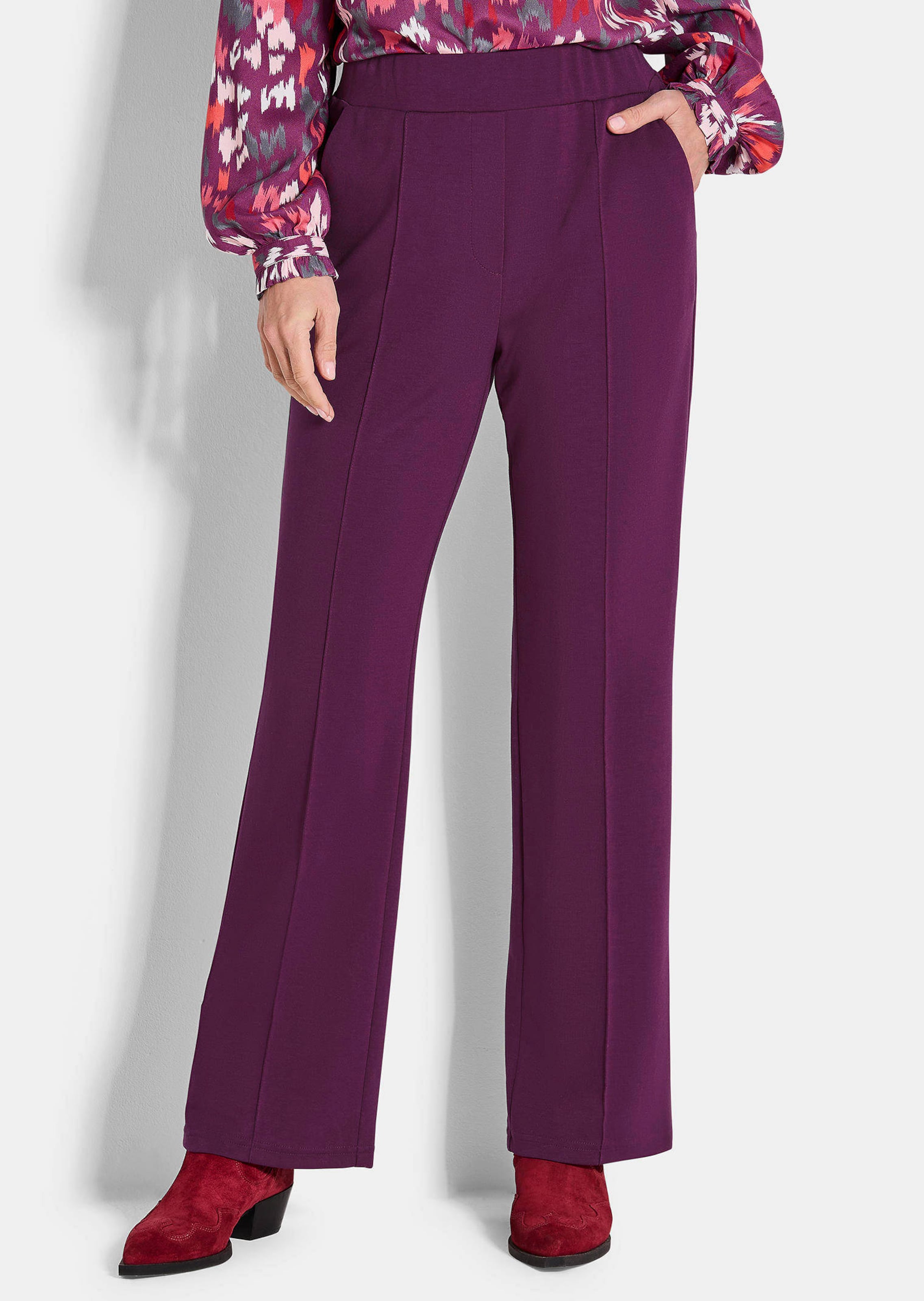 Schlupfbundhose mit Biesen