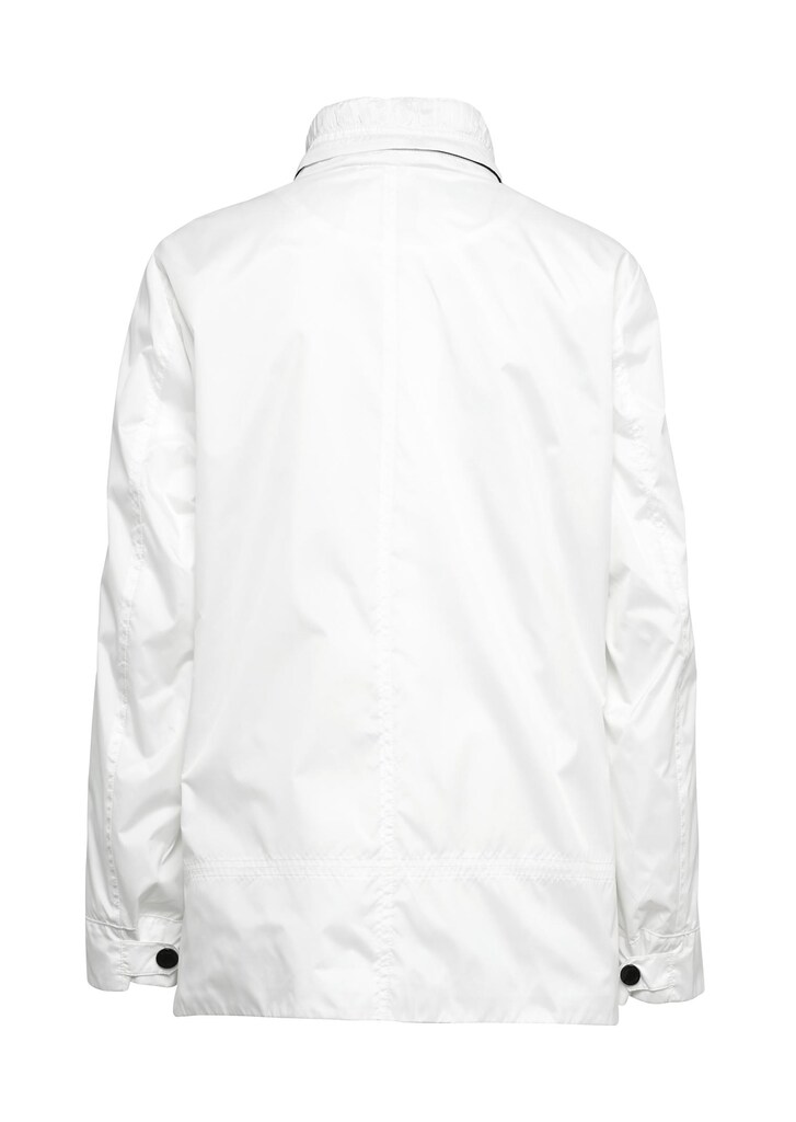 Jacke mit liebevollen Raffungen und versteckter Kapuze