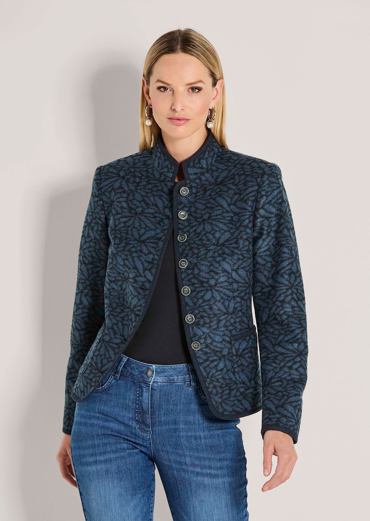 Kurzer Blazer mit Wolle