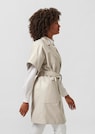 Oversized-Ledermantel aus edlem Lammnappa thumbnail 4