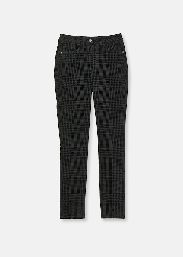 Jeans with houndstooth pattern 5
