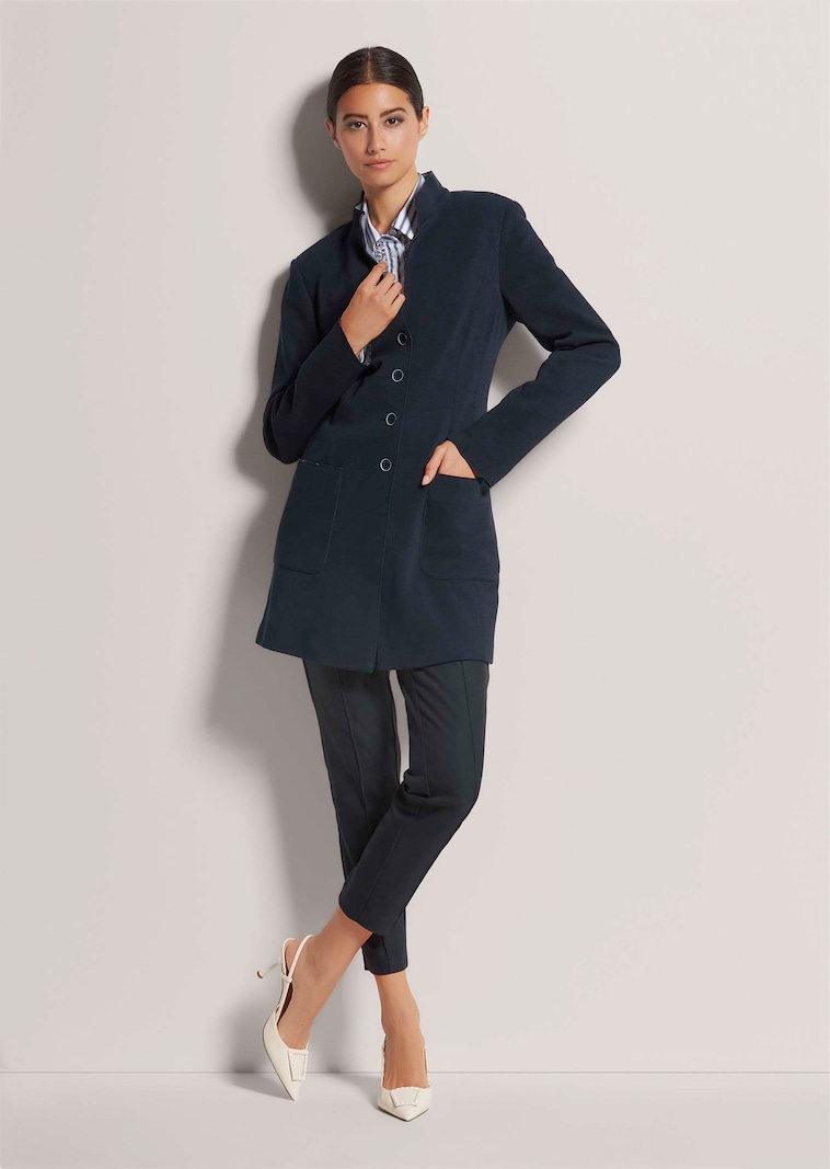 Cicy Bell dames blazer met lange mouwen, casual, voor werk en kantoor, knoop, open voorkant, jas, kostuum, Blue Purple., L Cicy Bell dames blazer met lange mouwen, casual, voor werk en kantoor, knoop, open voorkant, jas, kostuum, Blue Purple., L