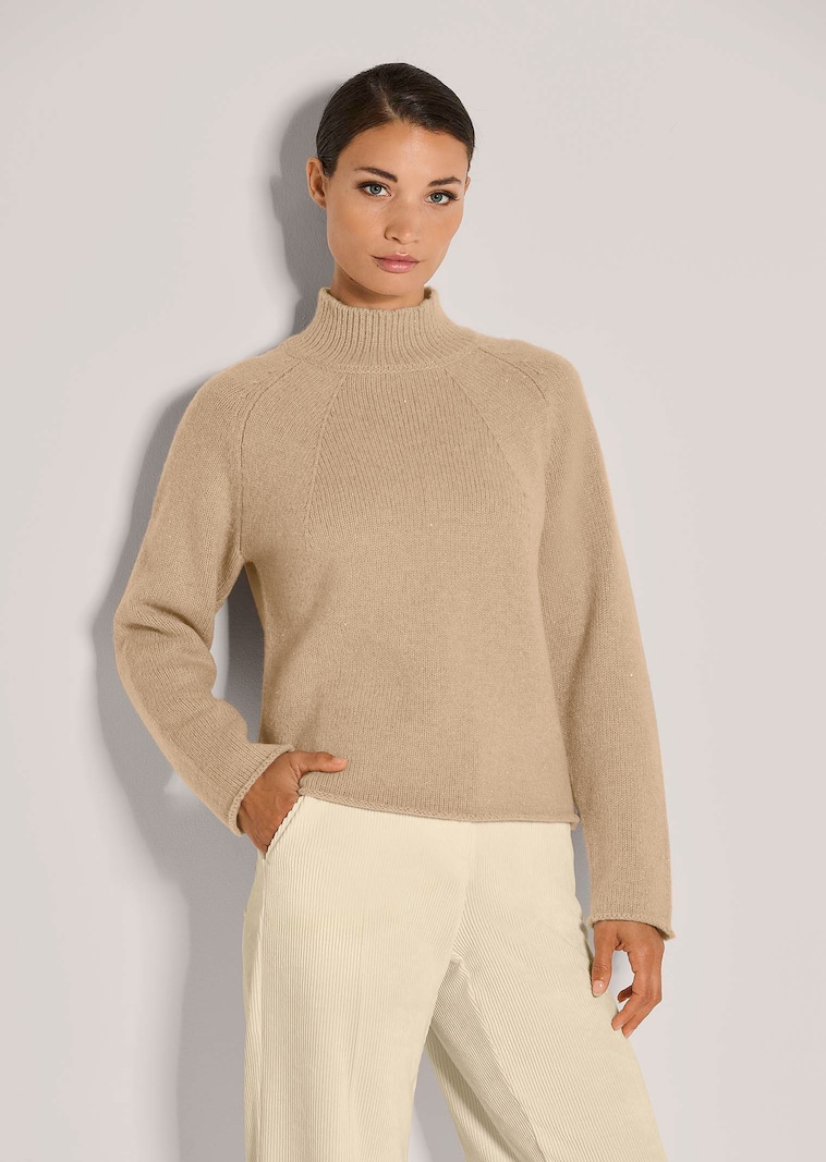 Pullover mit Glanzeffekt