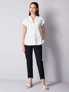 V-neck blouse thumbnail 2