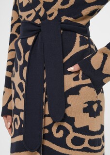 Strickjacke mit exklusivem Blumen-Jacquard thumbnail 5