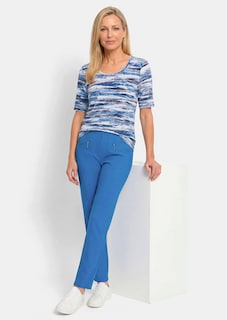 T-shirt en jersey de coton doux avec un imprimé aquarelle thumbnail 4