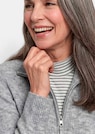 Strickjacke in Rippenstruktur mit Reißverschluss thumbnail 5