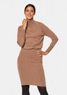 Knitted dress with turtleneck thumbnail 1