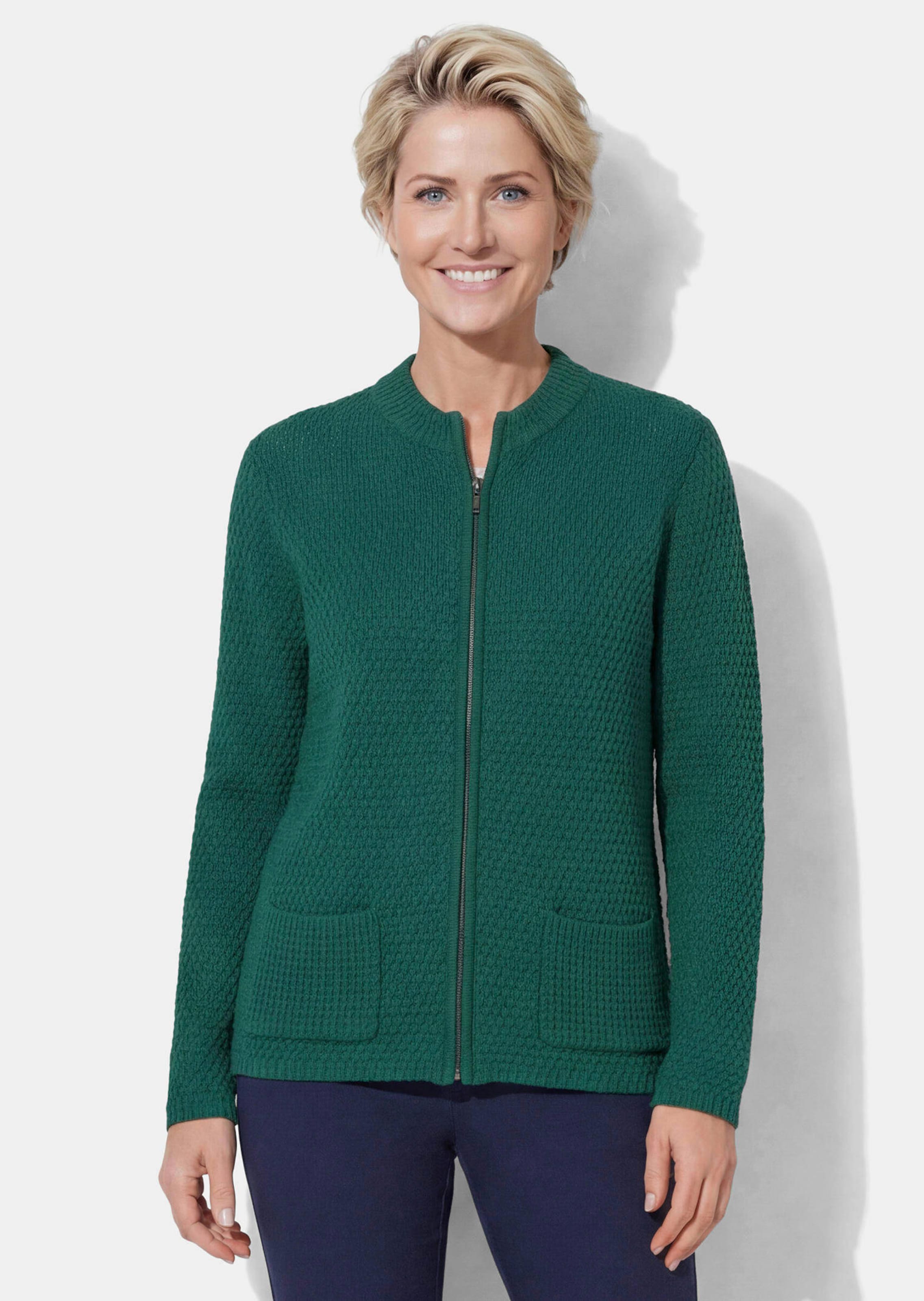 Cardigan avec structure à effet 3D