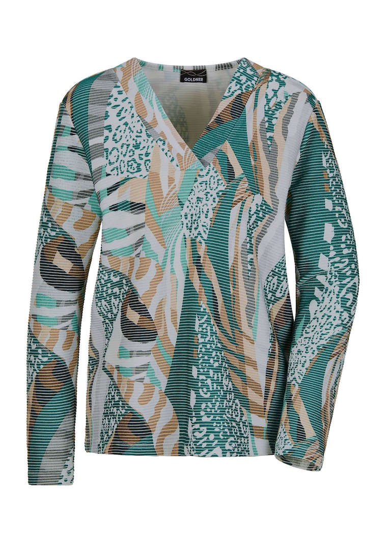 Sweatshirt in Ottoman-Optik