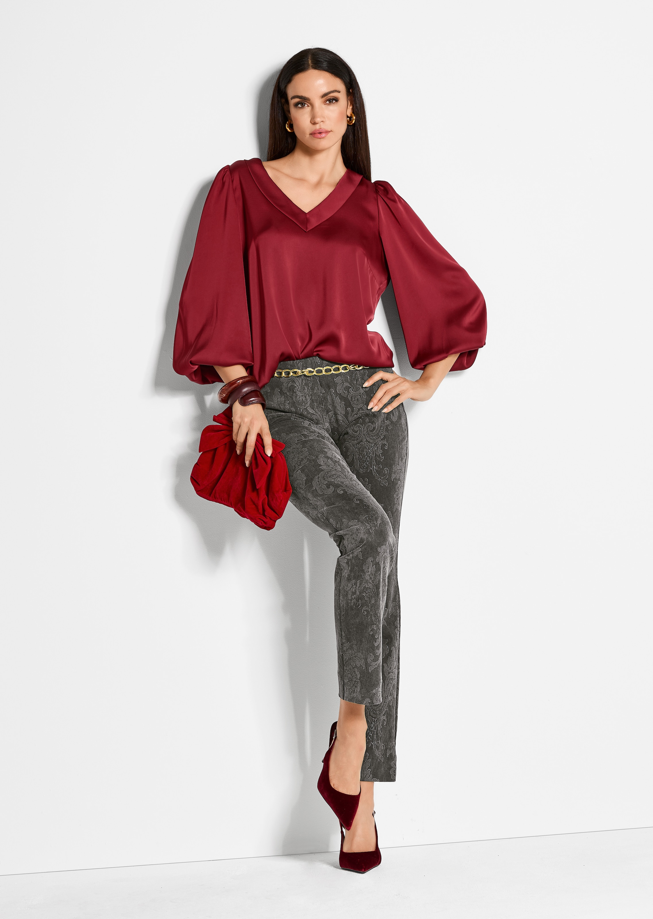 Schlupfhose mit Glanz-Effekt