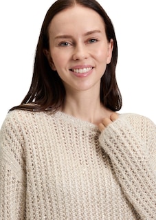 Lochstrick-Pullover mit Pailletten thumbnail 4