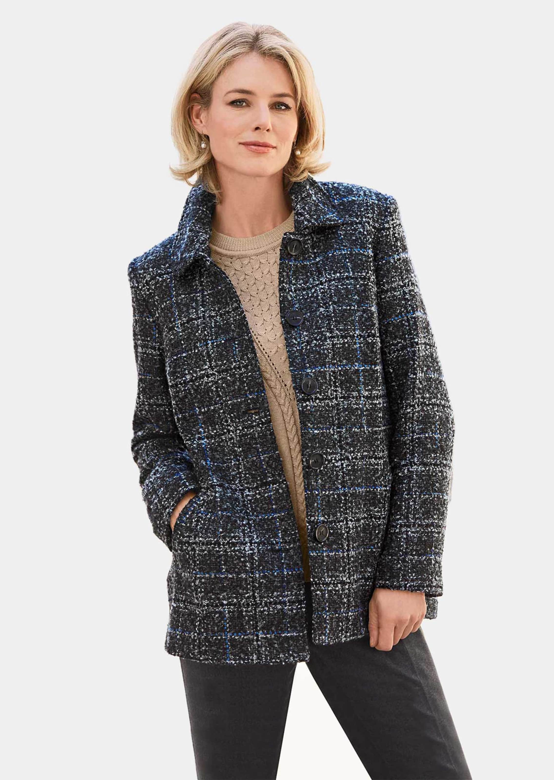 Boucléjacke mit Wolle