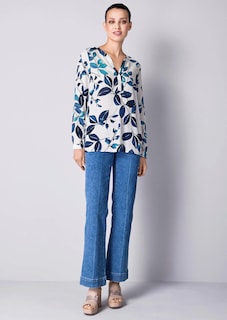 Bluse mit floralem Dessin thumbnail 7