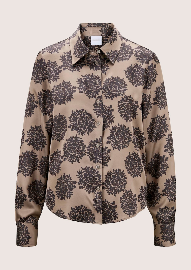 Hemdbluse mit floralem Print