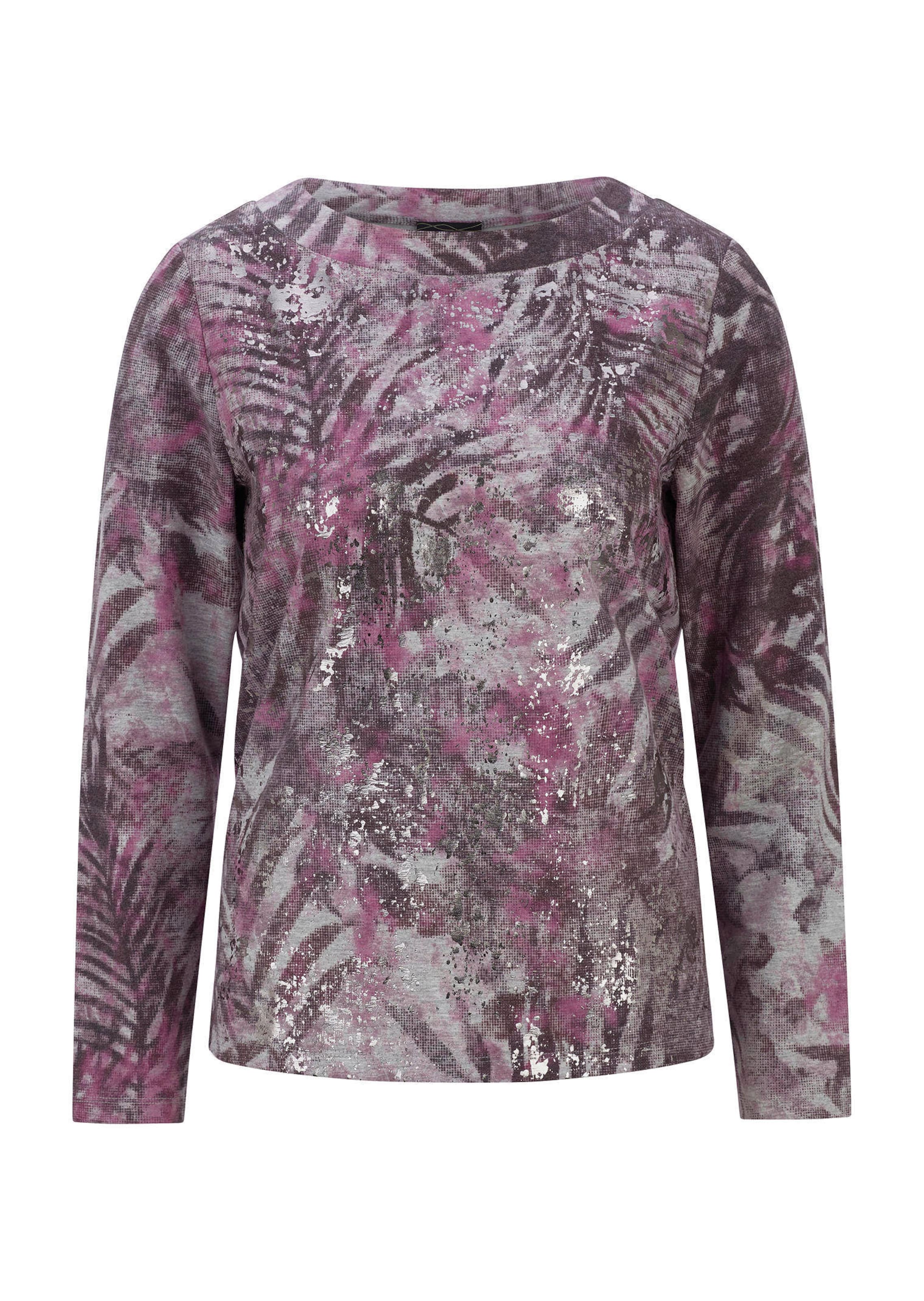 Sweatshirt in Metallic-Optik