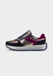 Leder-Sneaker mit Metallic-Look thumbnail 4