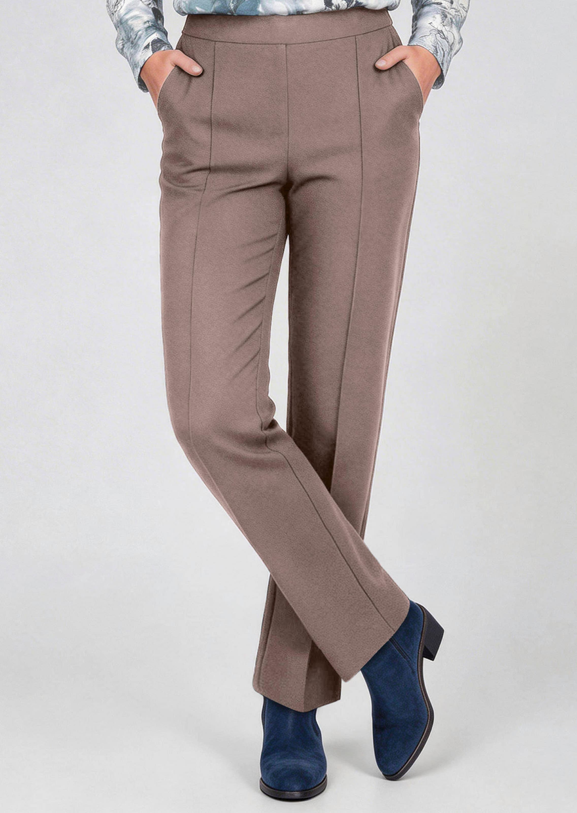 Broek CARLA van zacht jersey flanel
