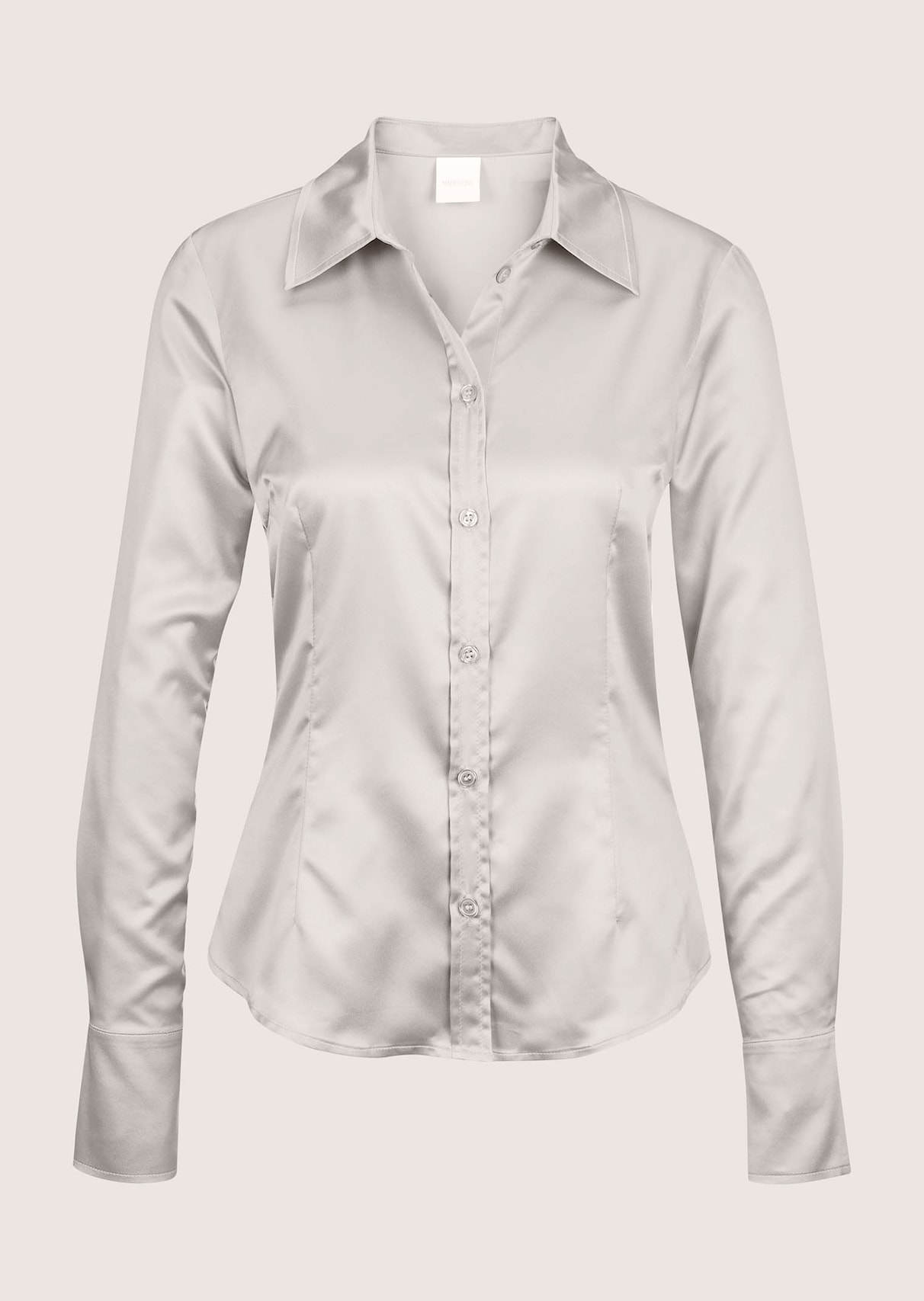Hemdbluse mit glänzendem Finish