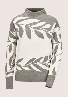 Jacquard-Pullover mit floralem Muster thumbnail 6