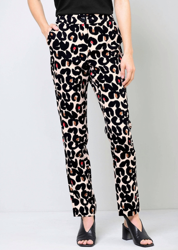 Hose mit Animal-Print