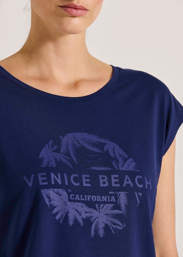 Bequemes Sportshirt mit vorderseitigem Print 4