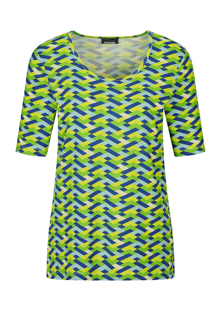T-shirt avec imprimé géométrique