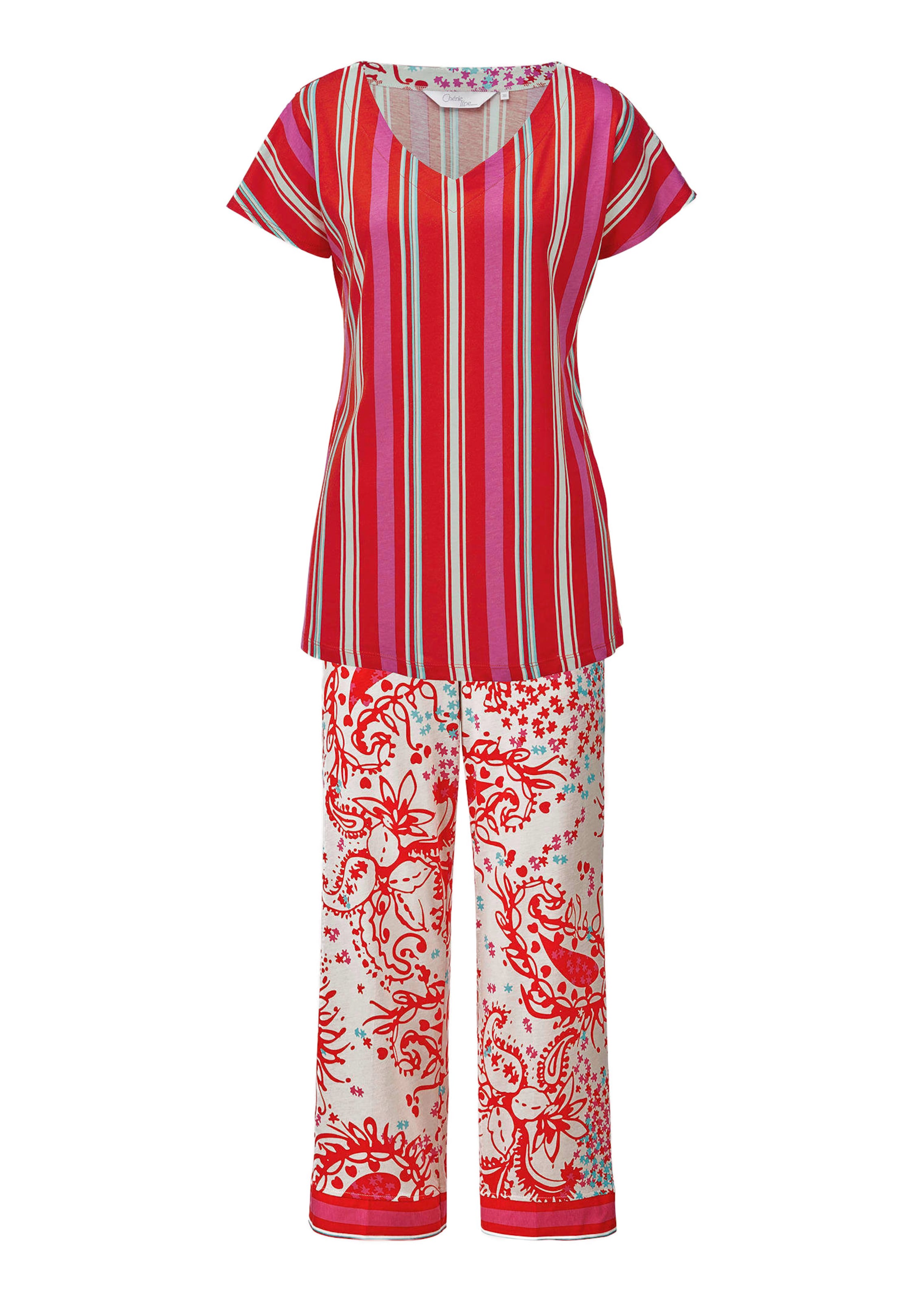 Pyjama aus Baumwoll-Jersey mit Modal