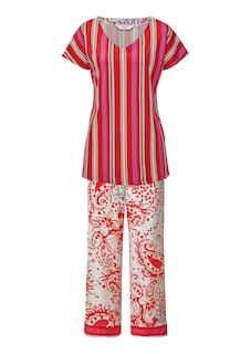 Pyjama aus Baumwoll-Jersey mit Modal thumbnail 4