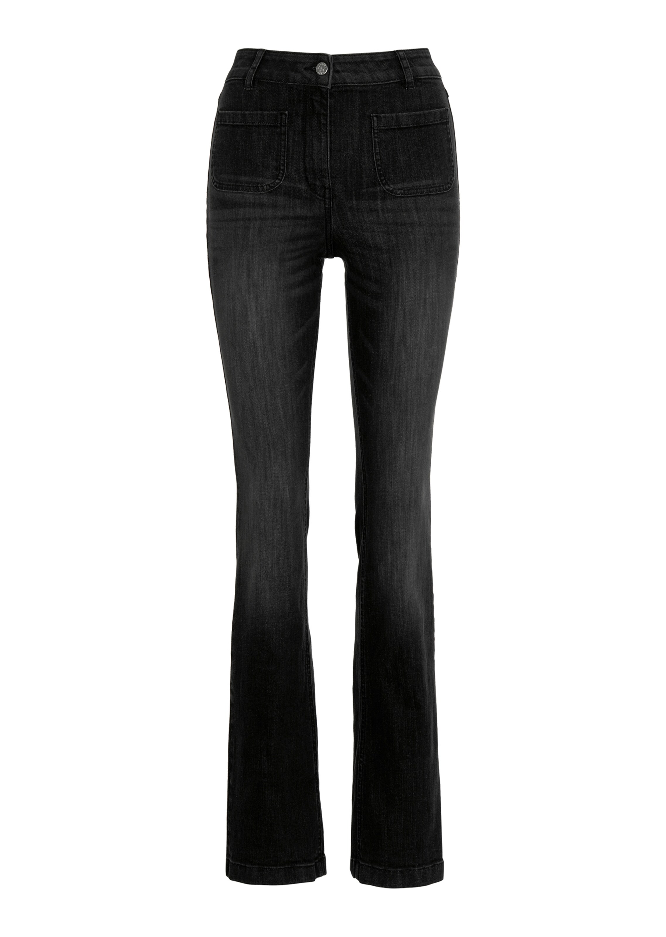 Ausgestellte Jeans mit leichter Waschung